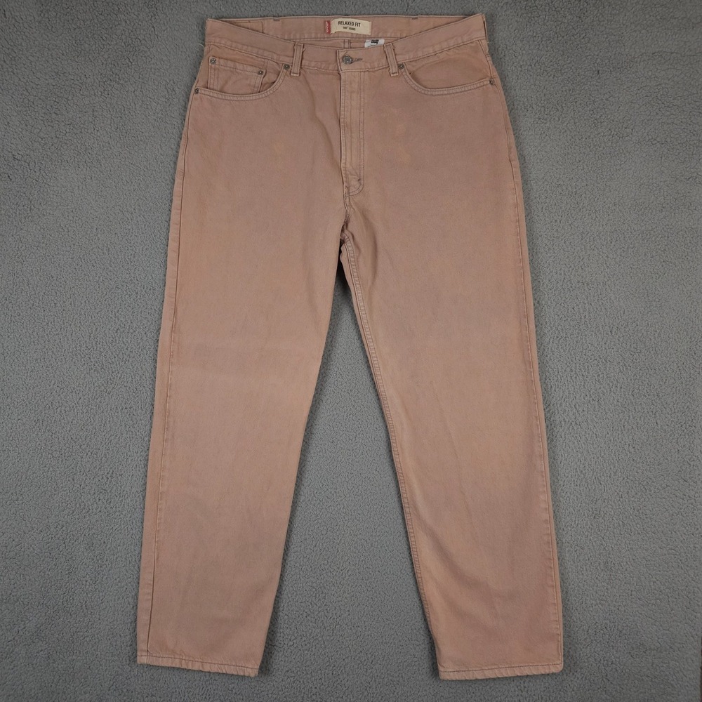 Vintage Levis 550 Jeans Men 38x32 Bleached Gray Pink Relaxed Fit Baggy Denim Y2K